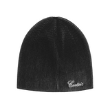 2 TONE RIBBED KNIT BEANIE [BLACK]