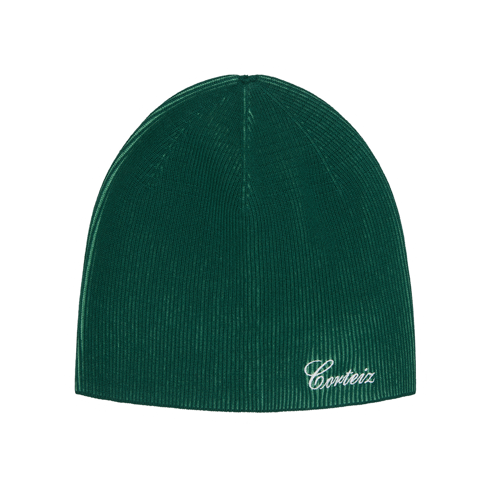 2 TONE RIBBED KNIT BEANIE [GREEN]