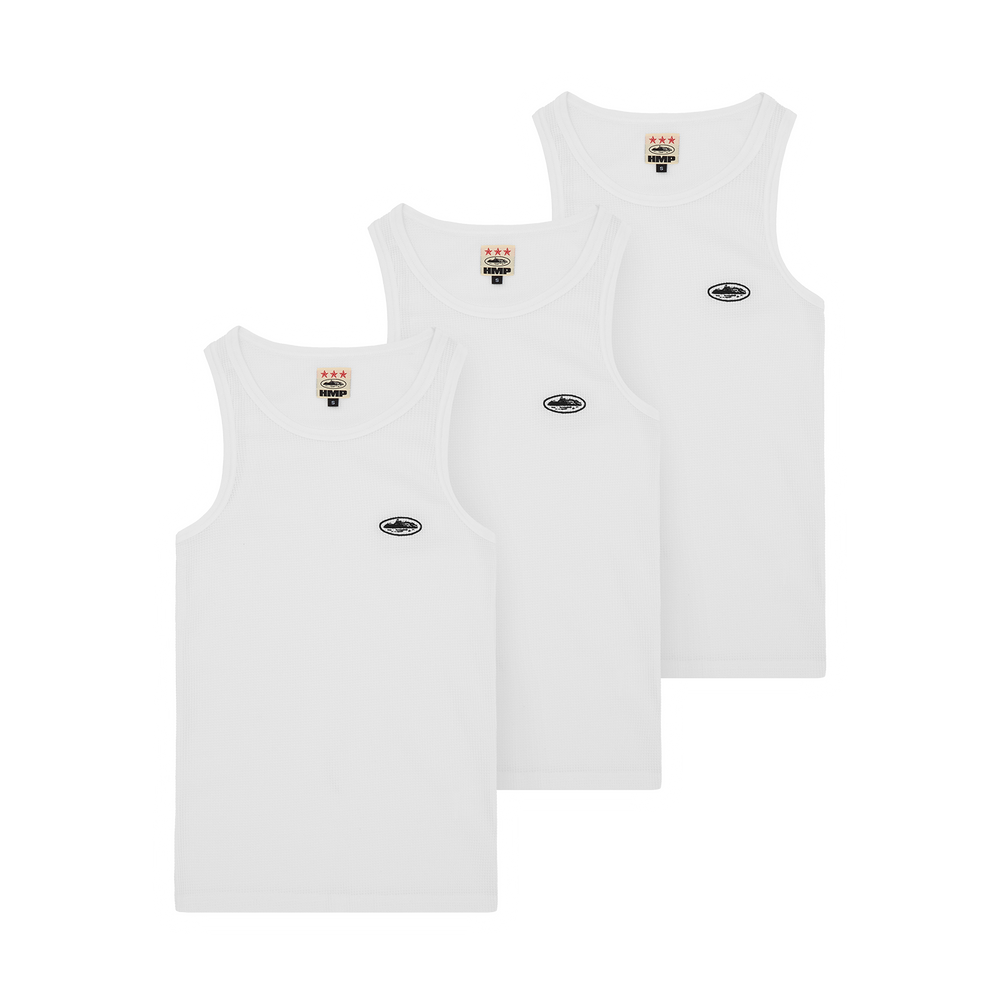 HMP CLASSIC TANK TOP [3PK] [WHITE]