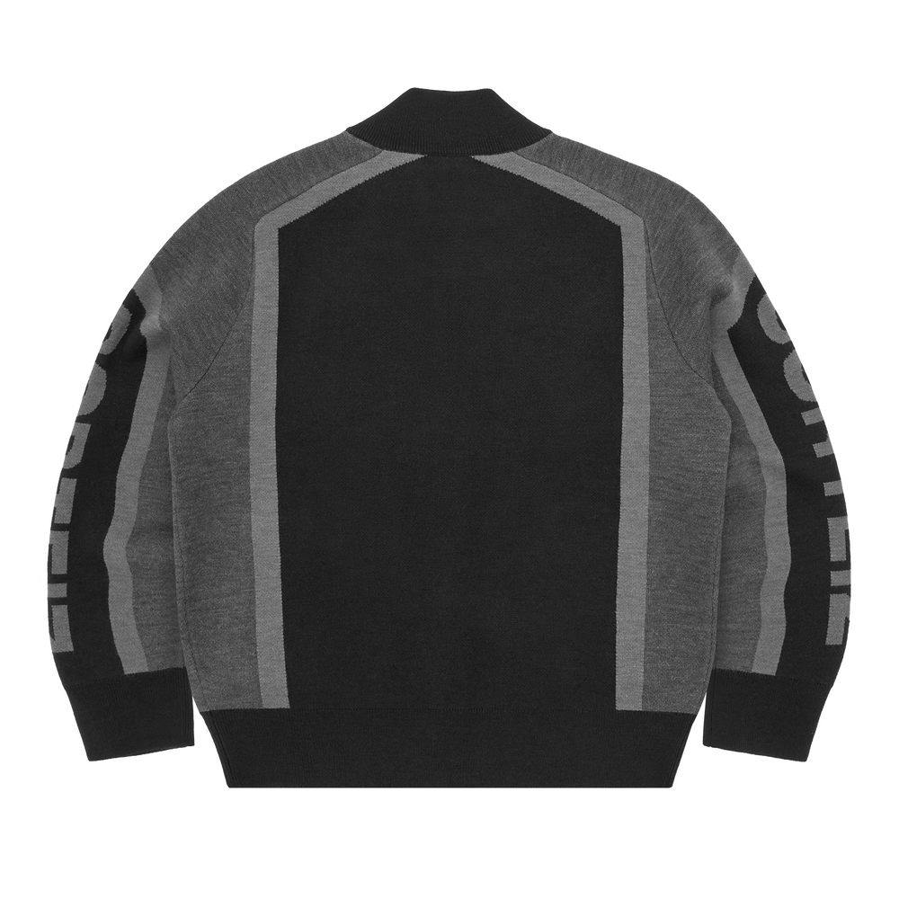 PRECISION KNIT ZIP UP [BLACK]
