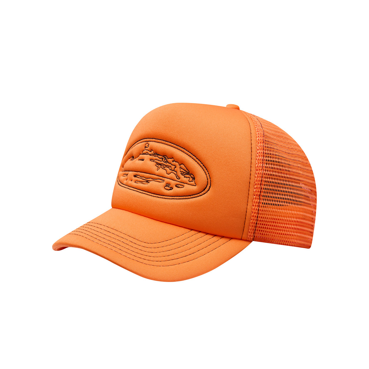 ISLAND OUTLINE TRUCKER HAT [ORANGE]