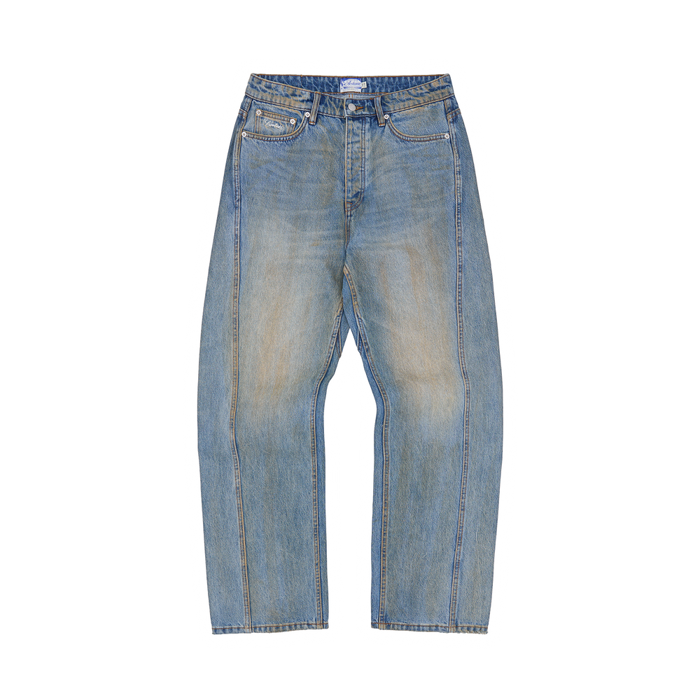 ARDWEAR PANEL BAGGY JEANS [WASHED INDIGO]