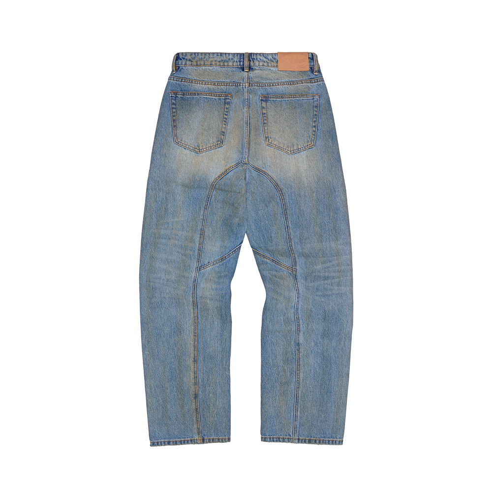ARDWEAR PANEL BAGGY JEANS [WASHED INDIGO]