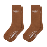 BROWN ALCATRAZ SOCKS [2 PACK]