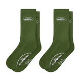 GREEN ALCATRAZ SOCKS [2 PACK]