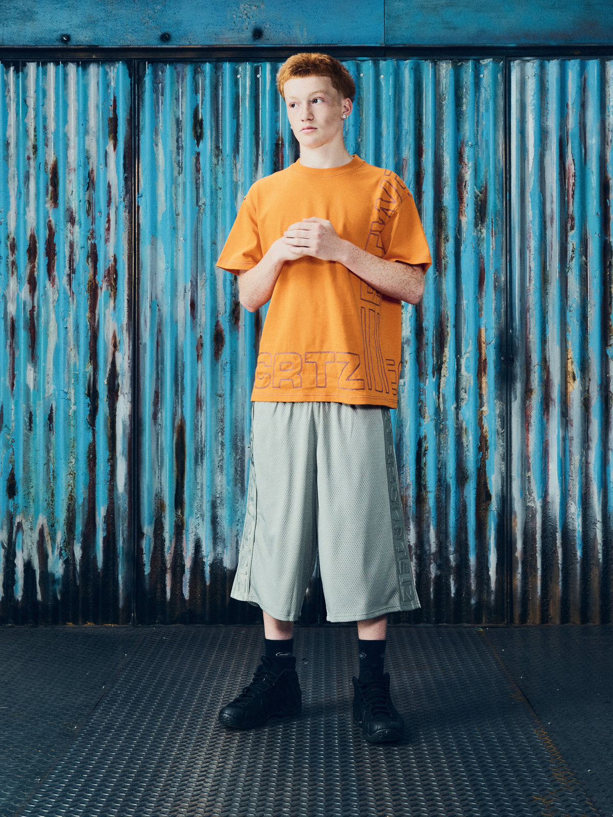 OUTLINE HEAVYWEIGHT TEE [ORANGE]