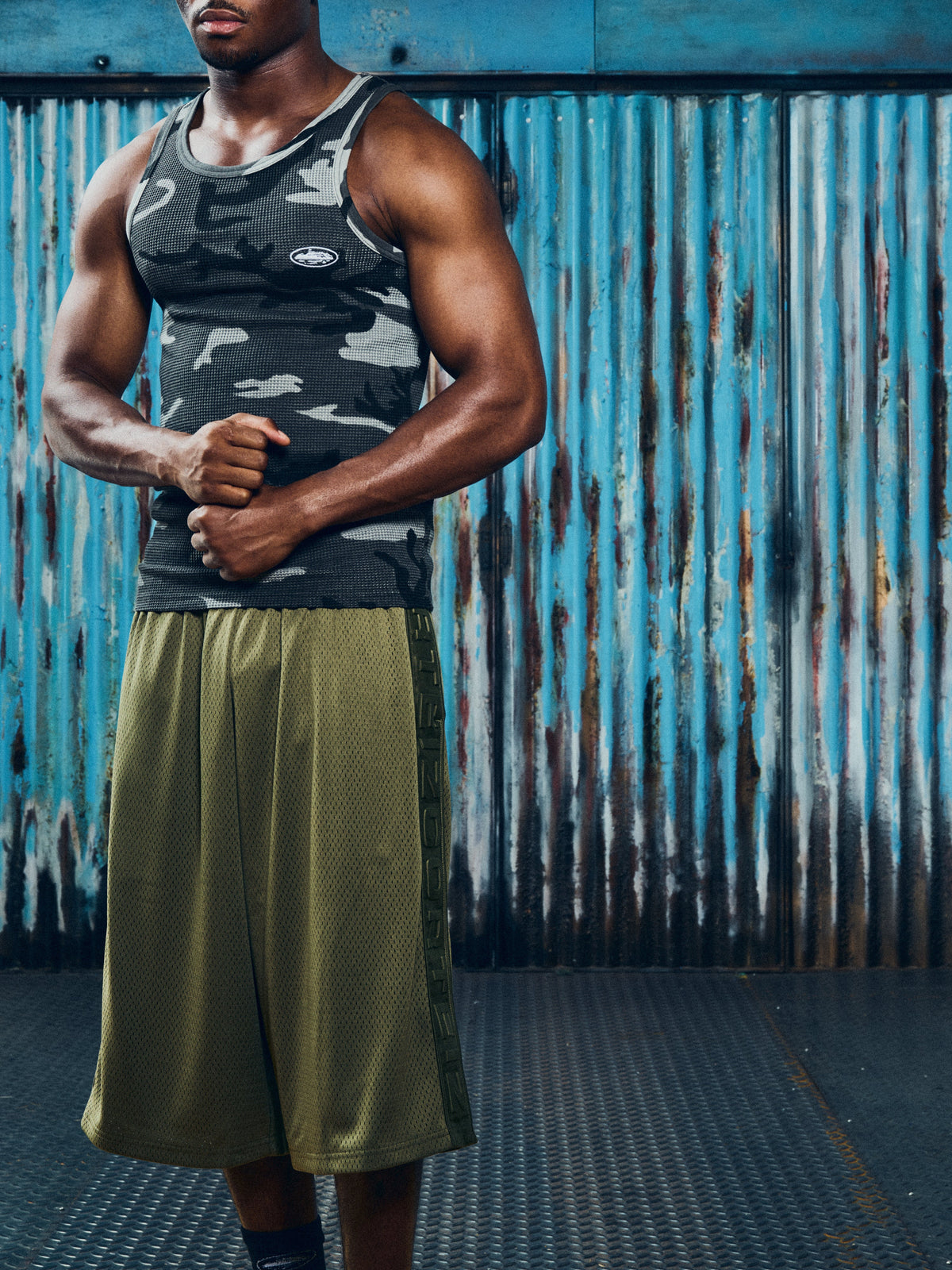 DEM PRO MESH SHORT [OLIVE]