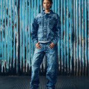 HANDWRITTEN DENIM JACKET [MIDWASH INDIGO]