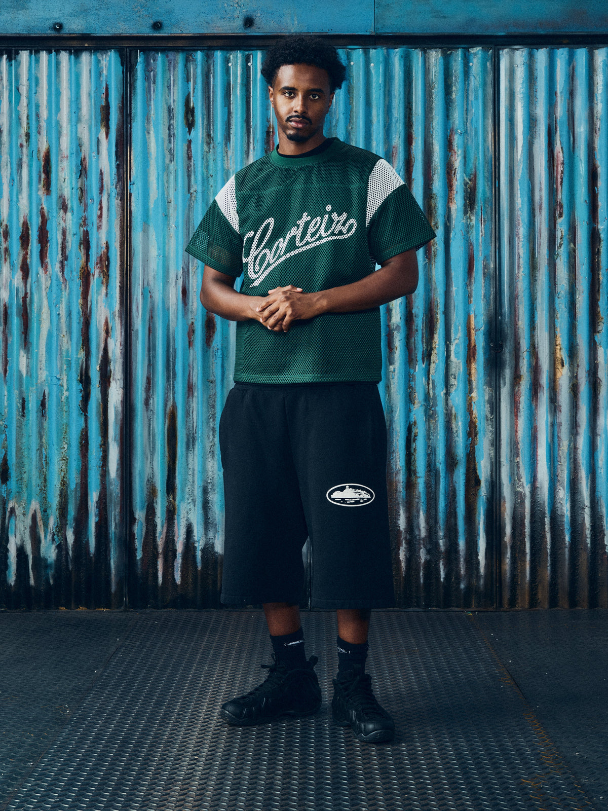 OPEN MESH PANEL JERSEY [FOREST GREEN]