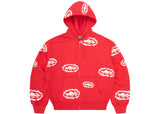 CORTEIZ X DENIM TEARS ISLAND WREATH ZIP HOODIE [RED]