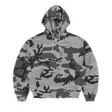 DIPLOMATIC ZIP HOODIE [WASHED CAMO]