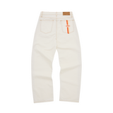 DUAL STRIPE BAGGY JEANS [OFF WHITE]