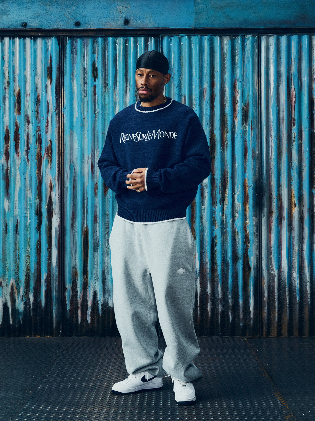 RSLM KNIT CREWNECK [NAVY]