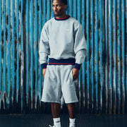 HMP DOUBLE UP CREWNECK [HEATHER GREY]