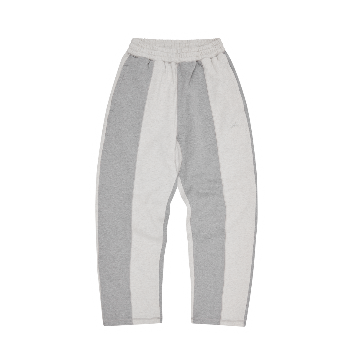 HMP CONTRAST OPEN HEM SWEATPANT [HEATHER GREY]