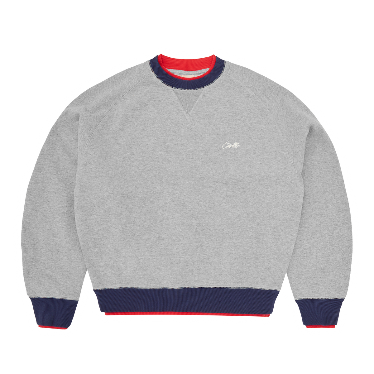 HMP DOUBLE UP CREWNECK [HEATHER GREY]