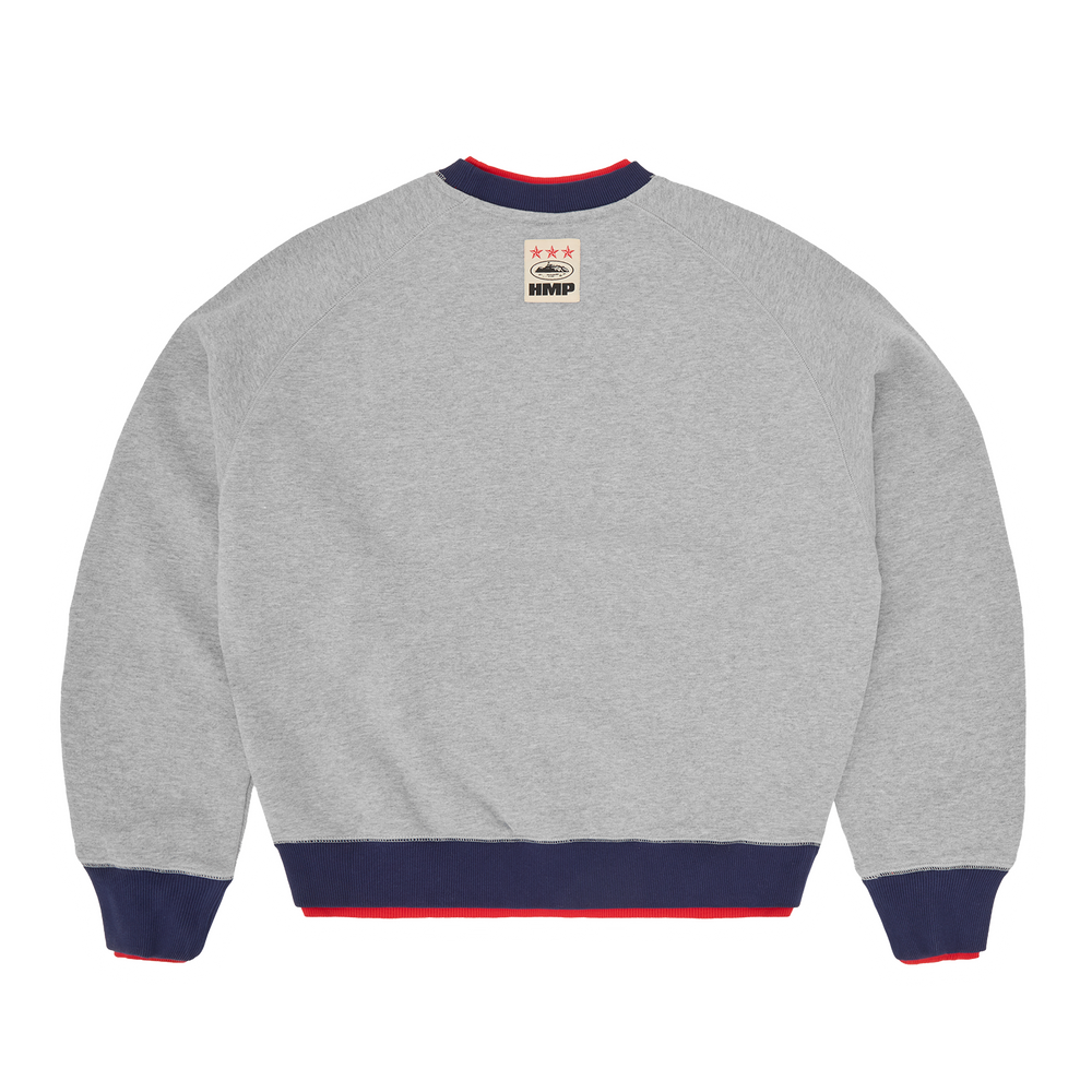 HMP DOUBLE UP CREWNECK [HEATHER GREY]