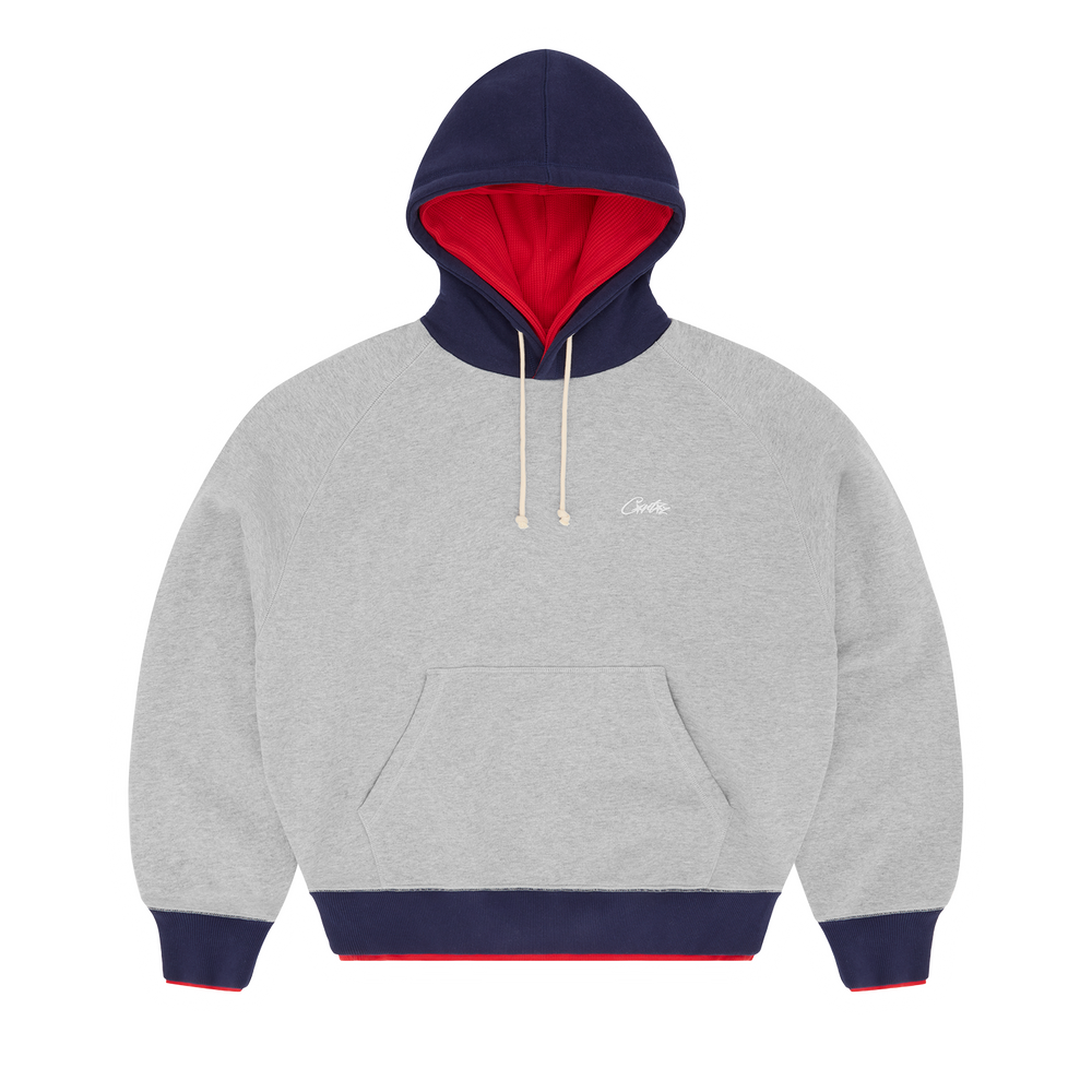 HMP DOUBLE UP HOODIE [HEATHER GREY]