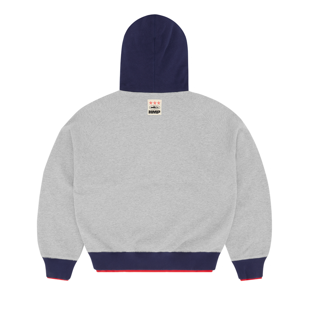 HMP DOUBLE UP HOODIE [HEATHER GREY]