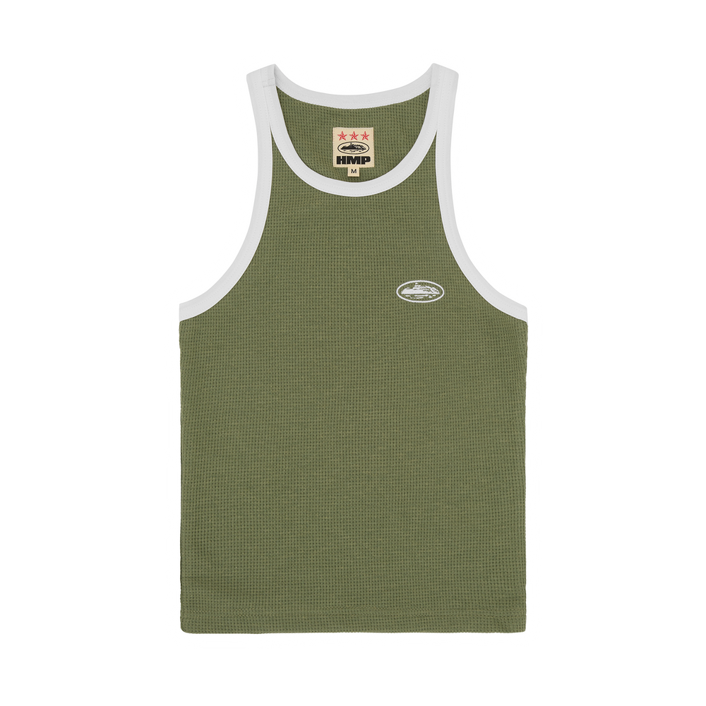 WOMENS CLASSIC TANK TOP [OLIVE/WHITE]