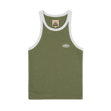WOMENS CLASSIC TANK TOP [OLIVE/WHITE]