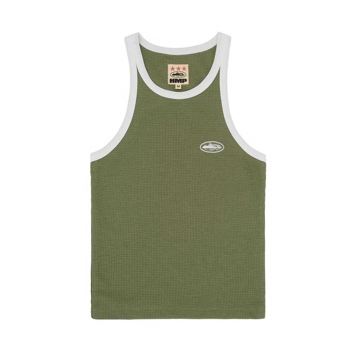 WOMENS CLASSIC TANK TOP [OLIVE/WHITE]