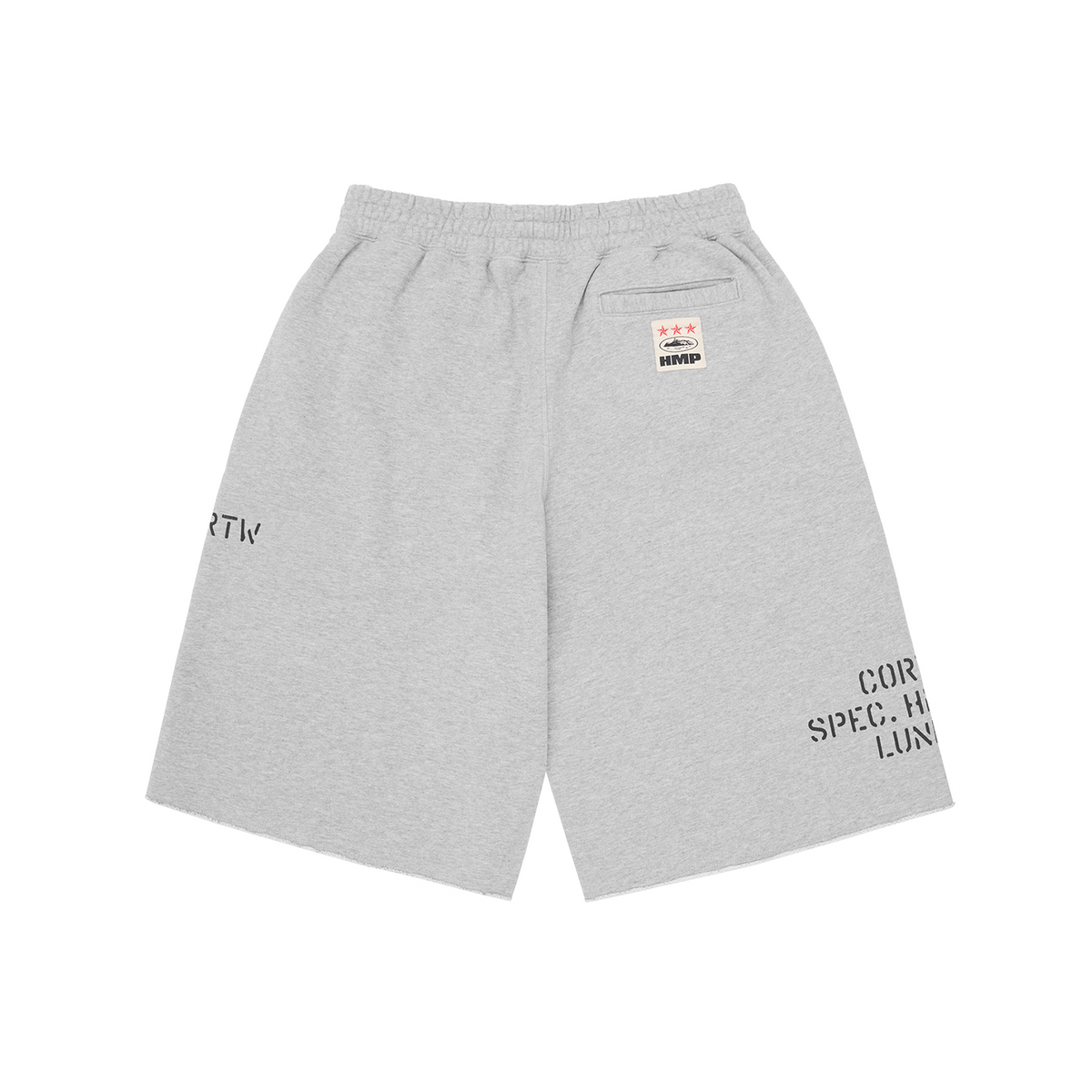 HMP STENCIL SWEATSHORT [HEATHER GREY]