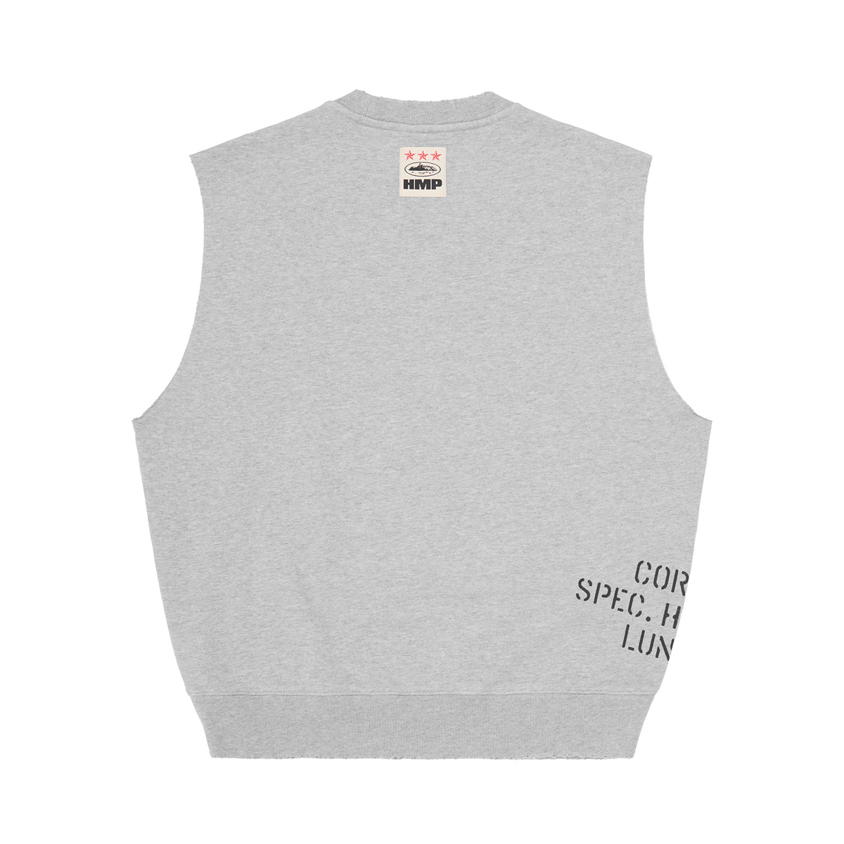 HMP STENCIL VEST [HEATHER GREY]