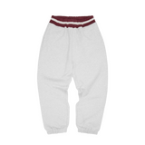 HMP STRIPE RIB SWEATPANT [LIGHT HEATHER]
