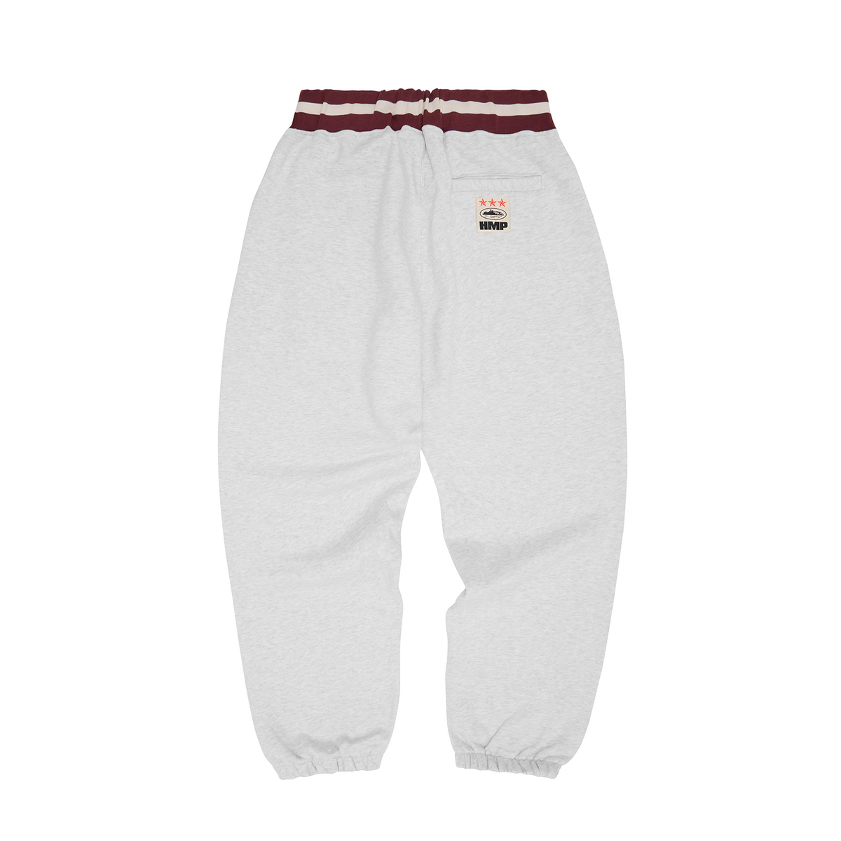 HMP STRIPE RIB SWEATPANT [LIGHT HEATHER]