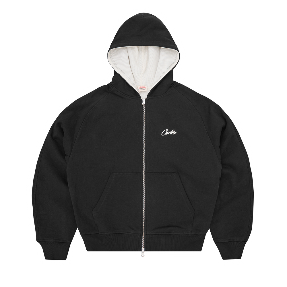 HMP THERMAL ZIP HOODIE [BLACK]