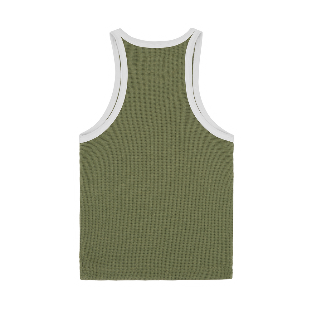 WOMENS CLASSIC TANK TOP [OLIVE/WHITE]