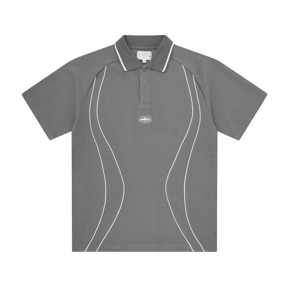 ISLAND PIQUE POLO SHIRT [GREY]