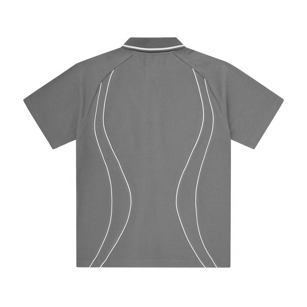 ISLAND PIQUE POLO SHIRT [GREY]