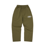 ISLAND PUFF PRINT OPEN HEM SWEATPANT [OLIVE]