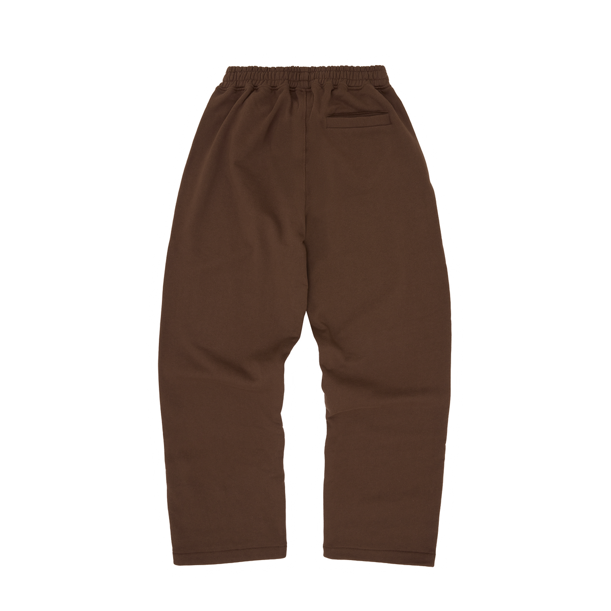 ISLAND PUFF PRINT OPEN HEM SWEATPANT [BROWN]
