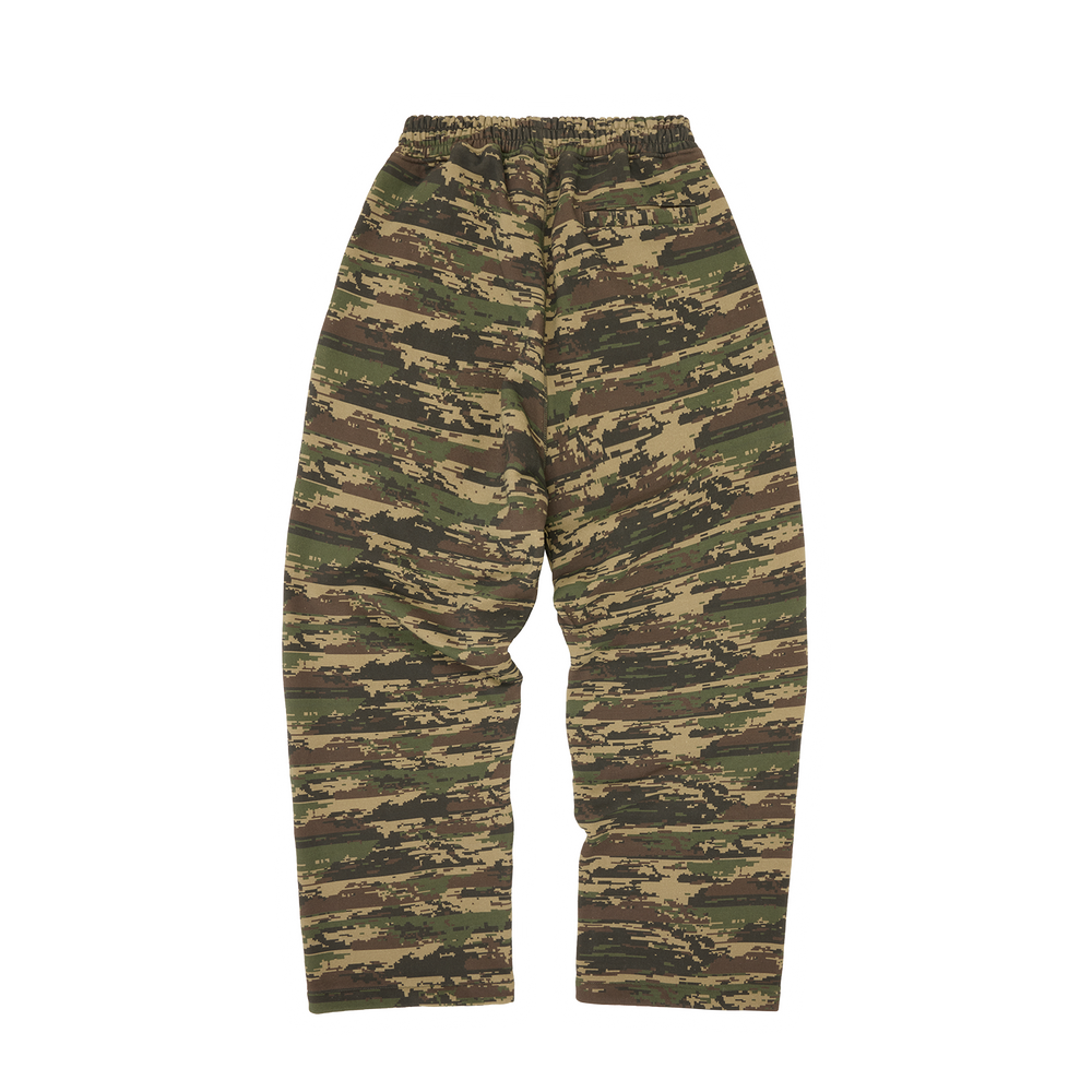 ISLAND PUFF PRINT OPEN HEM SWEATPANT [DIGI CAMO]