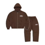 ISLAND PUFF PRINT TRACKSUIT [BROWN]