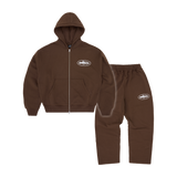ISLAND PUFF PRINT TRACKSUIT [BROWN]