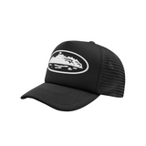 ISLAND PUFF PRINT TRUCKER HAT [BLACK]
