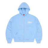 ISLAND PUFF PRINT ZIP HOODIE [BABY BLUE]