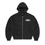 ISLAND PUFF PRINT ZIP HOODIE [BLACK]