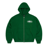 ISLAND PUFF PRINT ZIP HOODIE [GREEN]