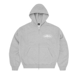 ISLAND PUFF PRINT ZIP HOODIE [HEATHER GREY]