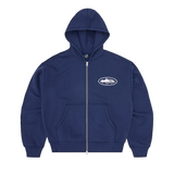 ISLAND PUFF PRINT ZIP HOODIE [NAVY]