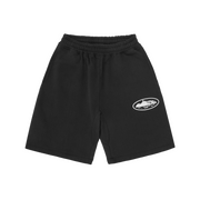 ISLAND PUFF PRINT SWEATSHORT [BLACK]