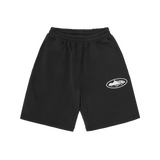 ISLAND PUFF PRINT SWEATSHORT [BLACK]