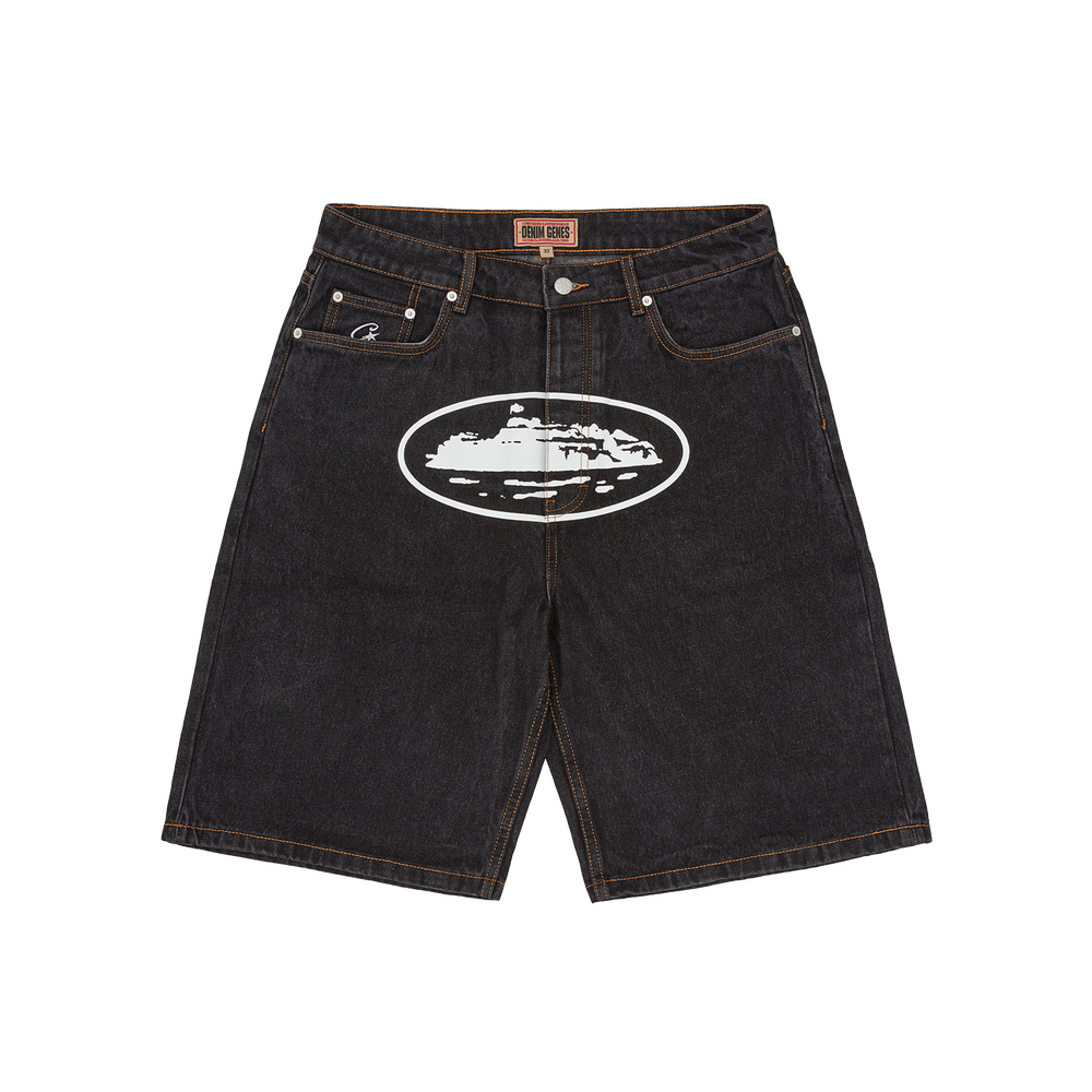 ISLAND DENIM SHORT [WASHED BLACK]