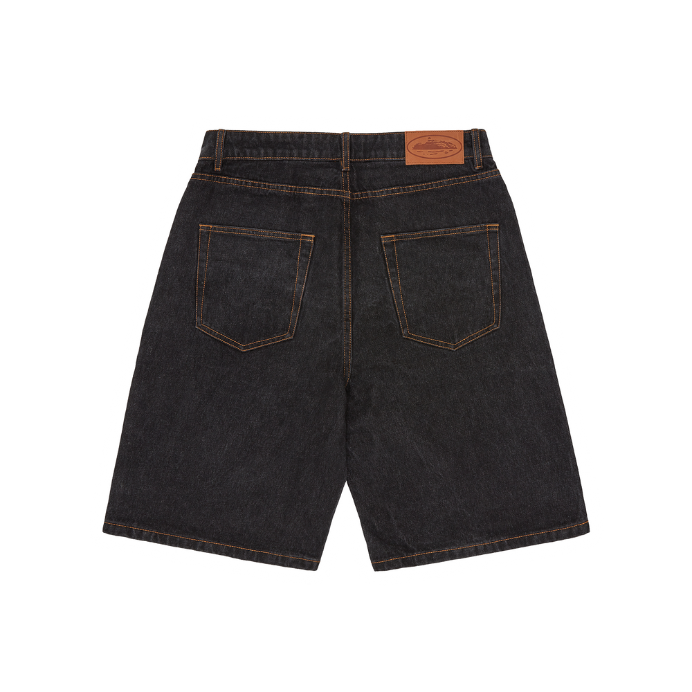 ISLAND DENIM SHORT [WASHED BLACK]
