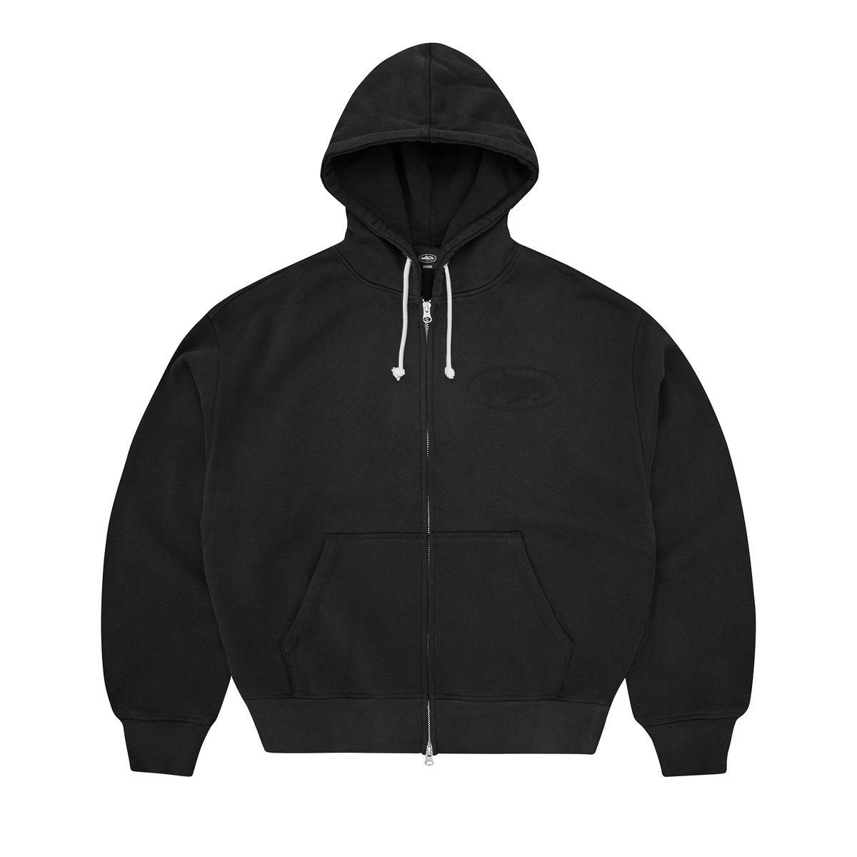 ISLAND KNOCKOUT ZIP HOODIE [BLACK]